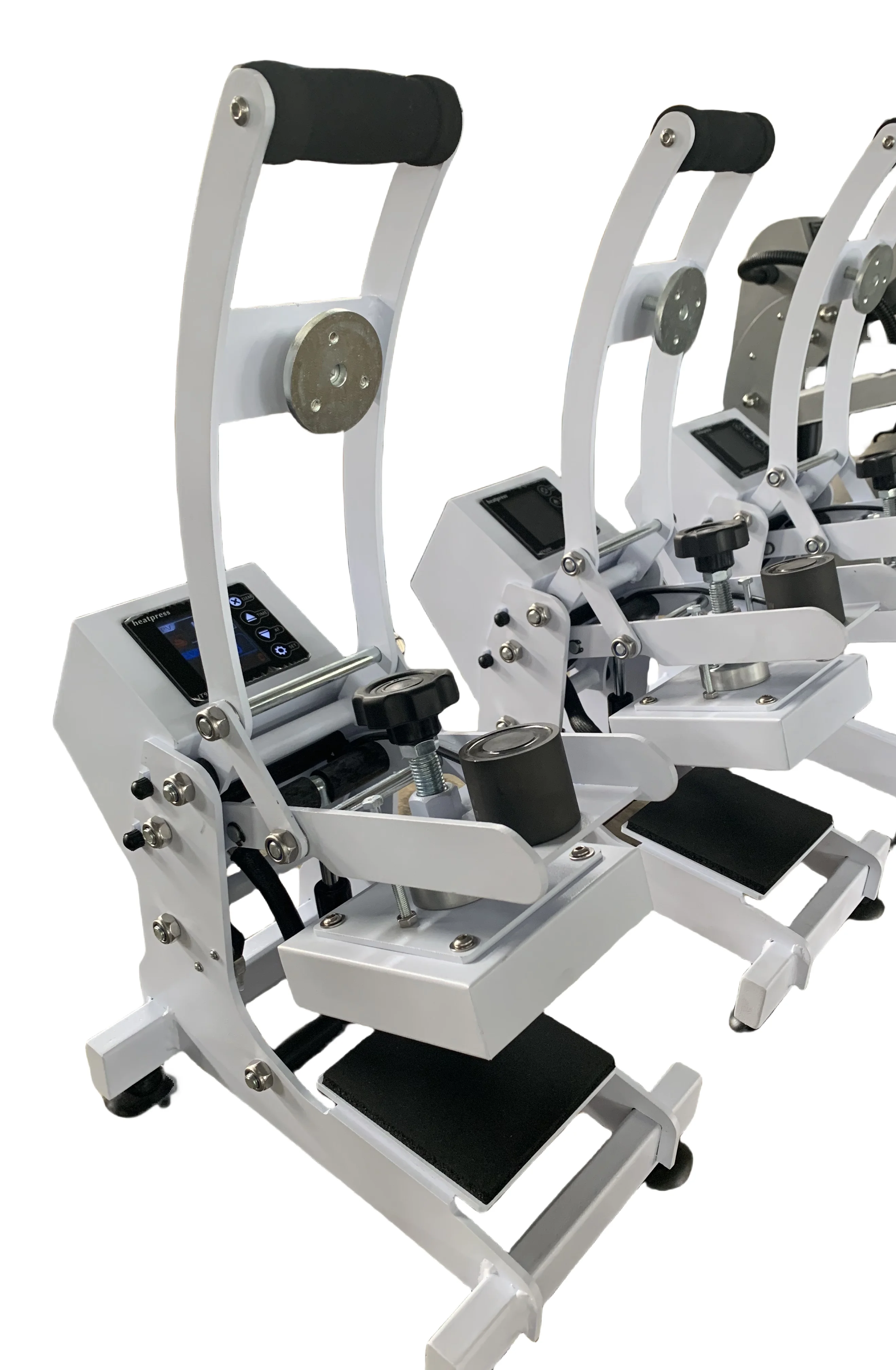min Heat Press Machines for Tshirt CYCP2815-T 12*12cm Clamshell Semi-auto Open Label Tag Transfer Heat Press Machine