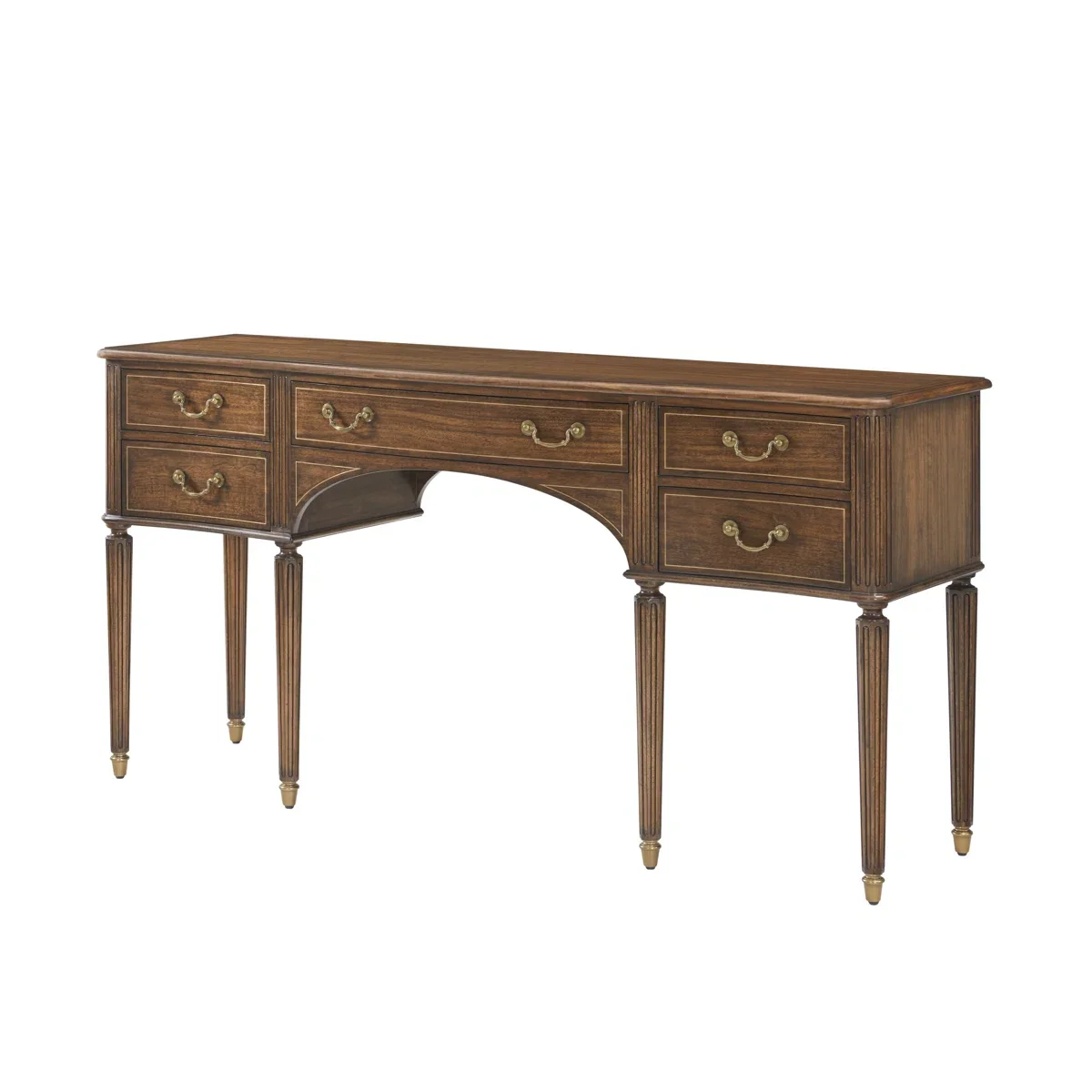 Luxury antique side cabinet with arched detail drawer, suitable for villa living room furniture