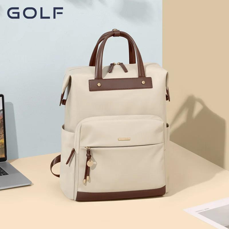 Plecak GOLF Tornister o dużej pojemności Kobieta Studentka Torba na komputer Minimalistyczny damski plecak podręczny