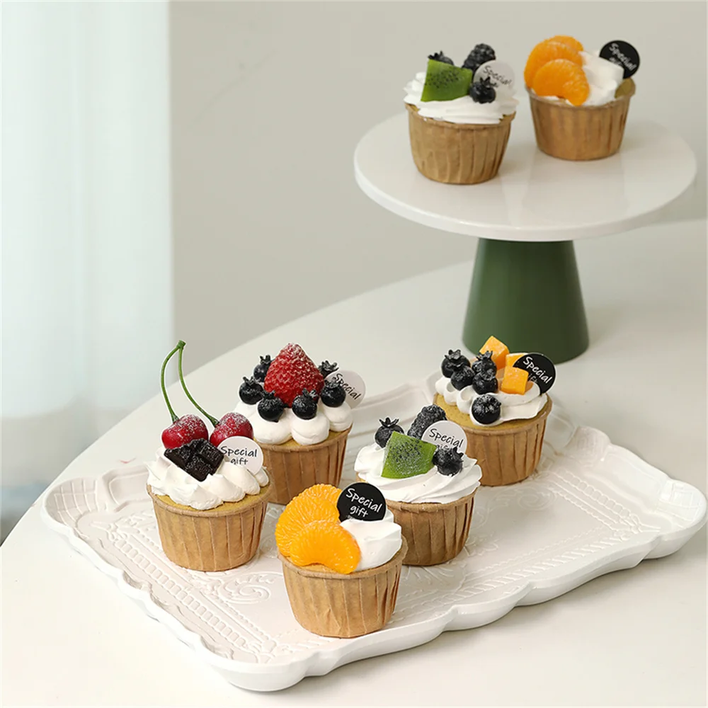 

fake cake model food dessert props wedding birthday Festive & Party Supplies tangerine orange fruit simulation Cupcake