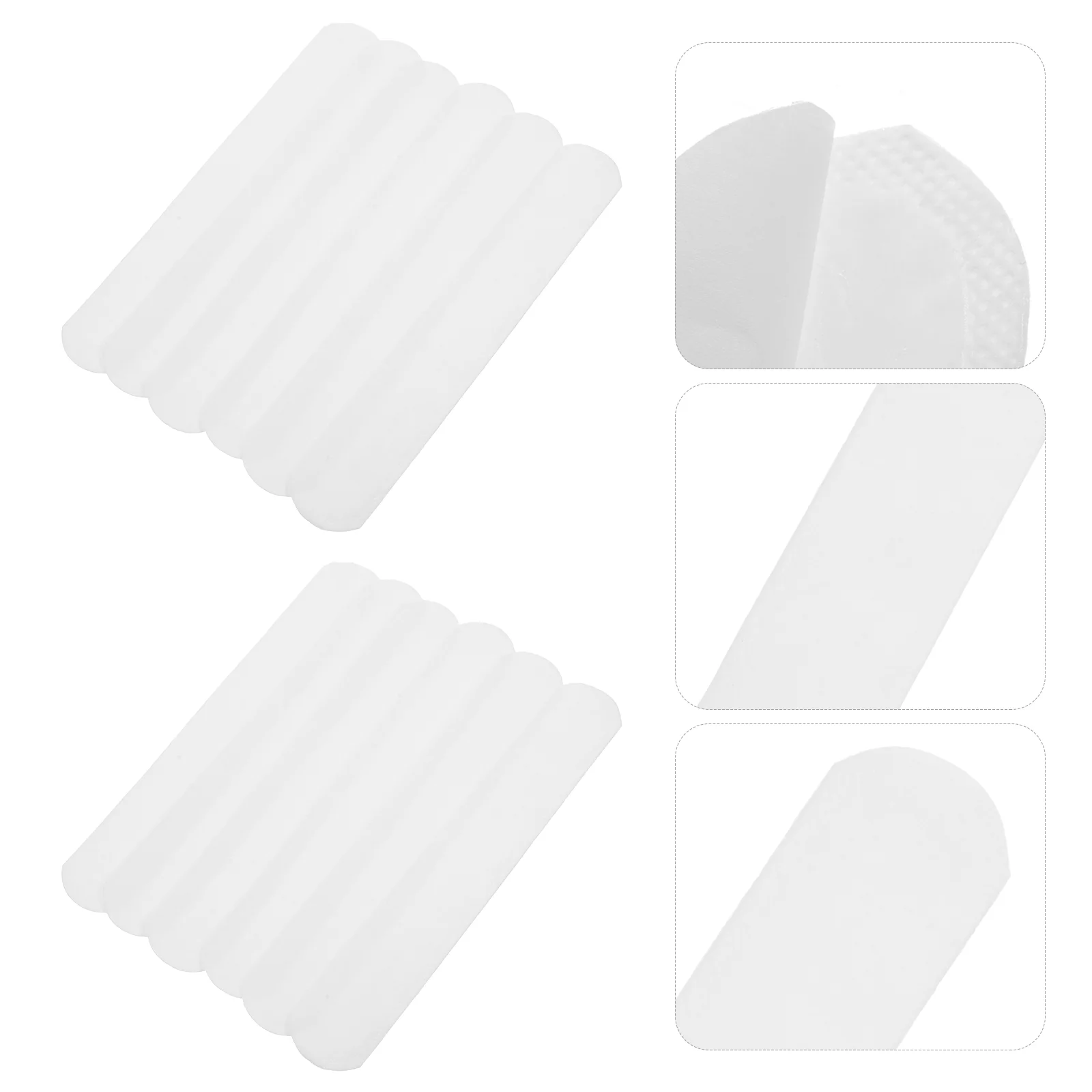 50 Pcs Training Brim Anti-stain Patch Hat Sweat-absorbent Anti-foundation Inner Liner for Cap Pads Caps Paper Collar