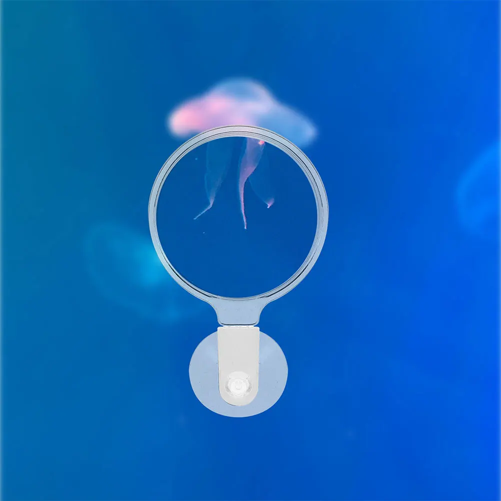 

Durable Acrylic Aquarium Magnifier Suction Cup Viewer for Small Animals Plants Micro Landscapes Clear Observation Home Use