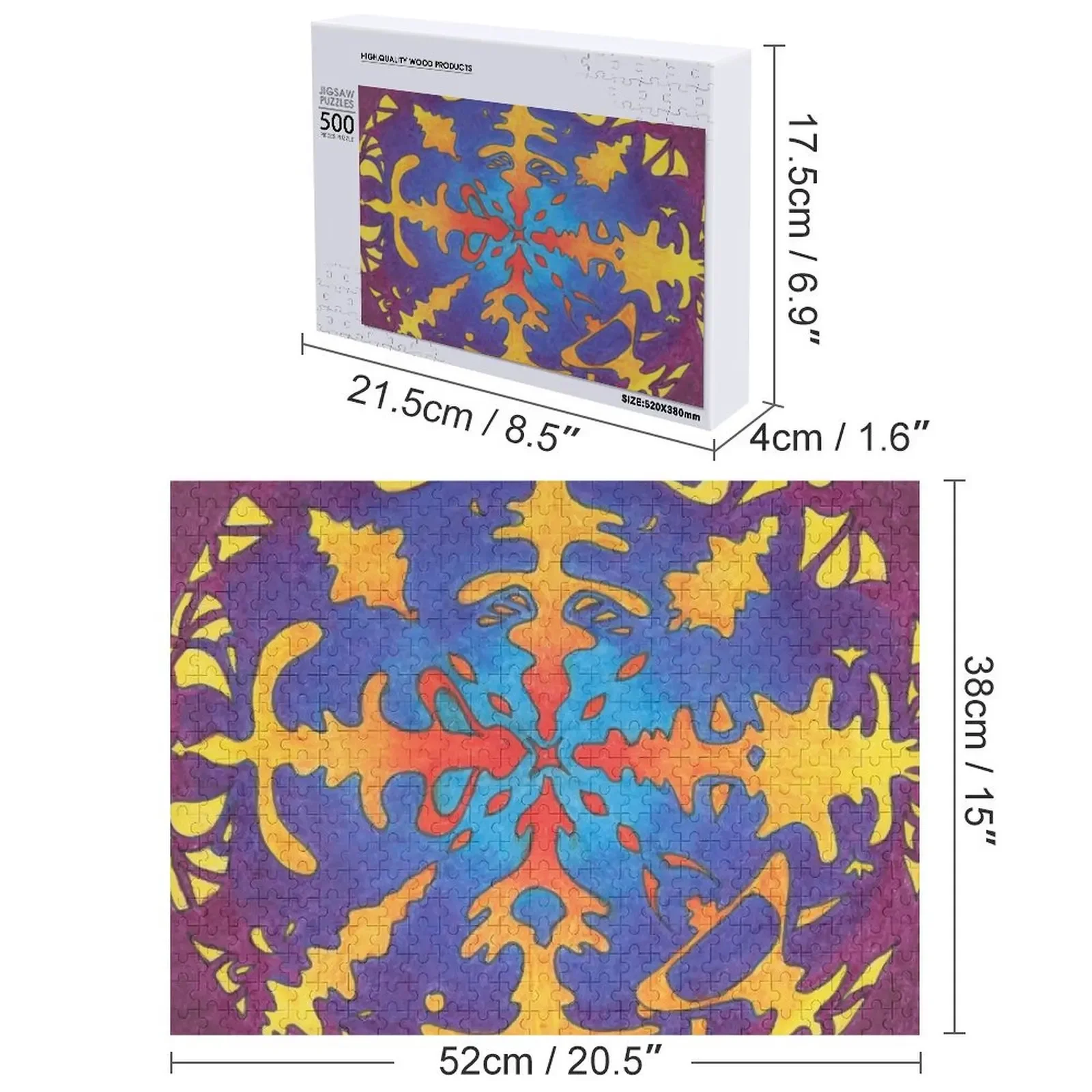 Magic Rorschach Jigsaw Puzzle Wooden Compositions For Children Iq Photo Custom Personalized Puzzle