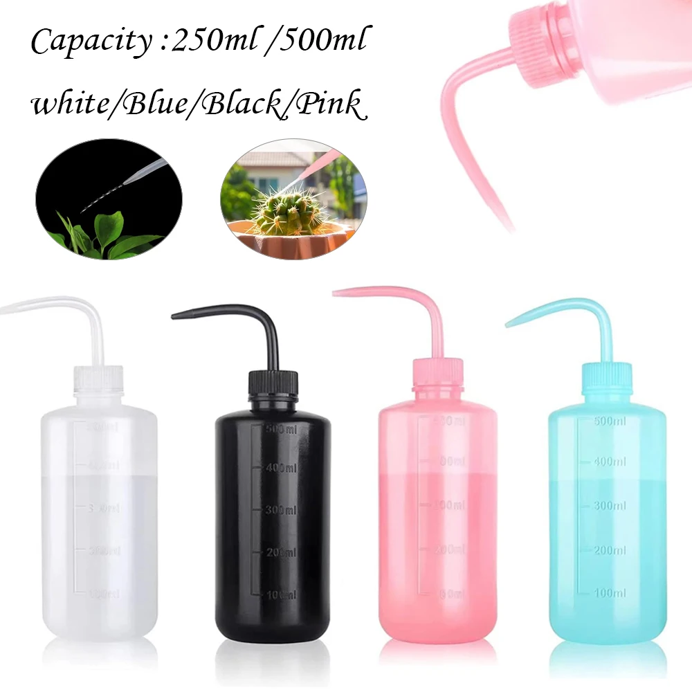 250ml/500ml Tattoo Diffuser Squeezes Bottle White Plastic Soap Washing Cleaning Lab Squeezes Bottles for Chemistry Industry