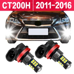 2X Car LED Fog Light Bulb For Lexus CT200H 2011 2012 2013 2014 2015 2016 Accessories Automotive Front Fog Lamps Replacing White