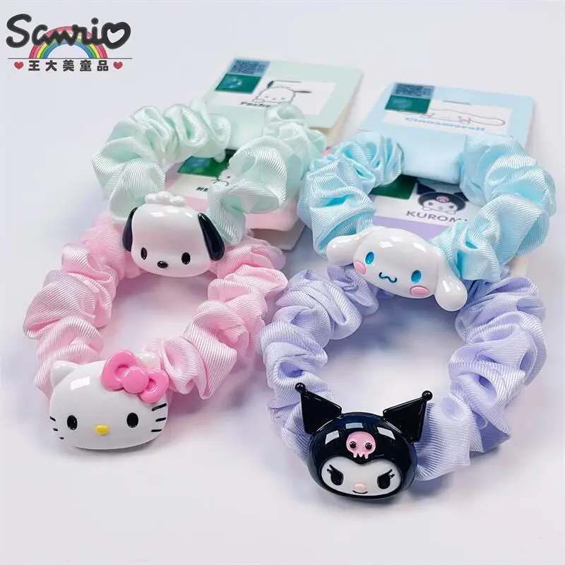 

Kawaii Sanrio Cartoon Hair Band Cute Anime Hellokitty Cinnamoroll Pochacco Hair Tie Girls' Hair Accessories Jewelry Gift