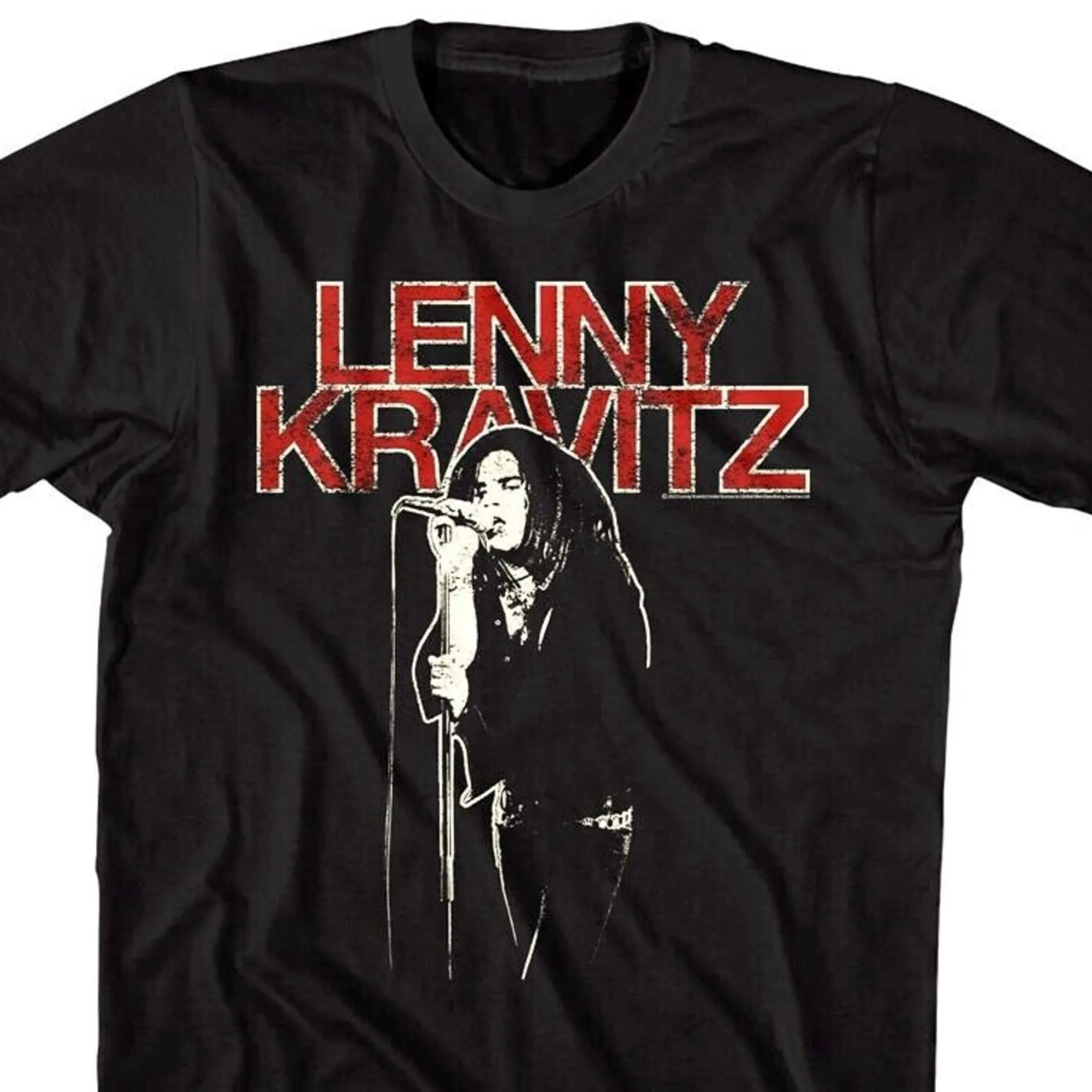 Lenny Kravitz Singing Music Men's TShirt