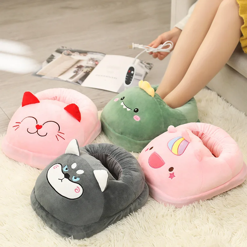 

Winter Cute Cartoon Feet Warmer Plug-in Foot Warmer Adjustable Baking Mat