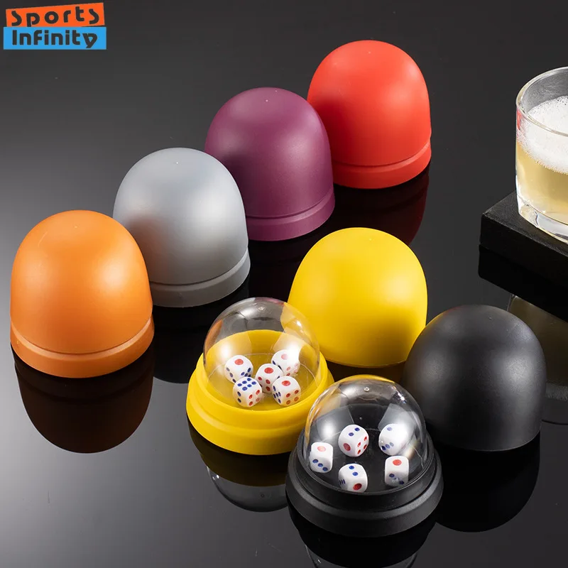 Prevenzione della tazza dei dadi a forma di uovo Cheat 5pcs dadi digitali per Bar KTV Restaurant Barbecue Shop Entertainment