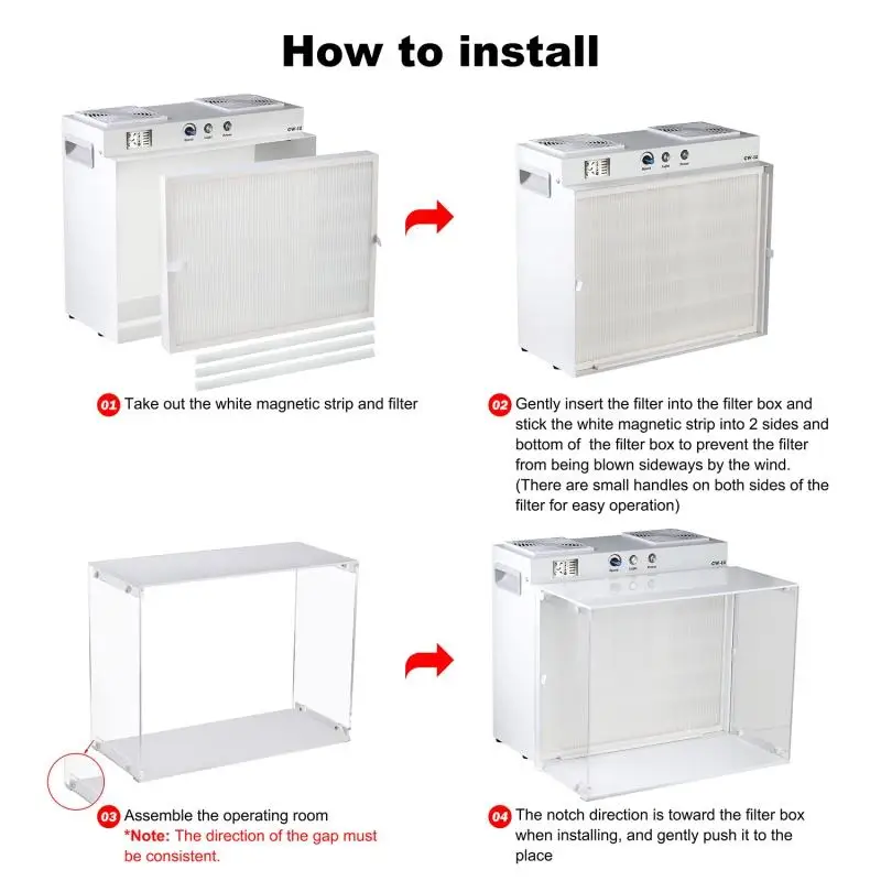 Custom Mini Laminar Flow Hood Metal Frame Bench Laminar Flow Cabinet with HEPA Filter for Home Mycology and Hydroponic Growth