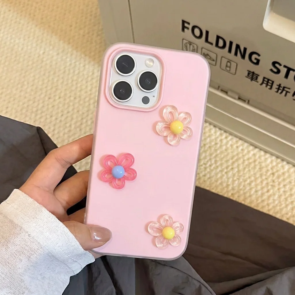 Bonbonfarbene 3D-DIY-Blumen-Lanyard-Handyhülle für Xiaomi 15T 14T Pro 17 Pro Max 15 Pro 11 Lite 5G Stoßfeste TPU Weiche Hülle – Detail 2