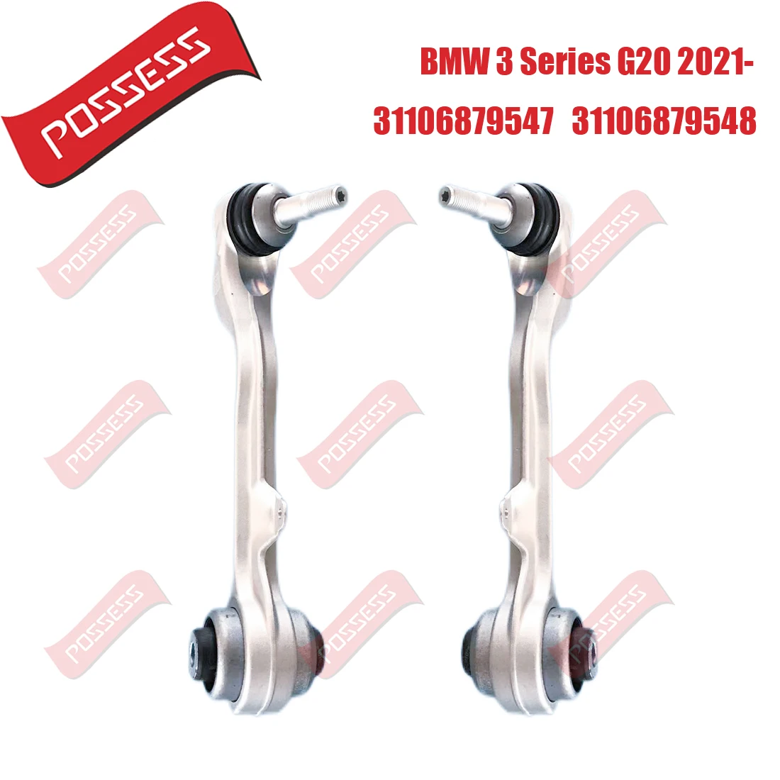 A Pair of Front Lower Suspension Straight Control Arm Track Arm For BMW 3 Series G20 G21 G28 2018-/,OE 31106878593 31106878594