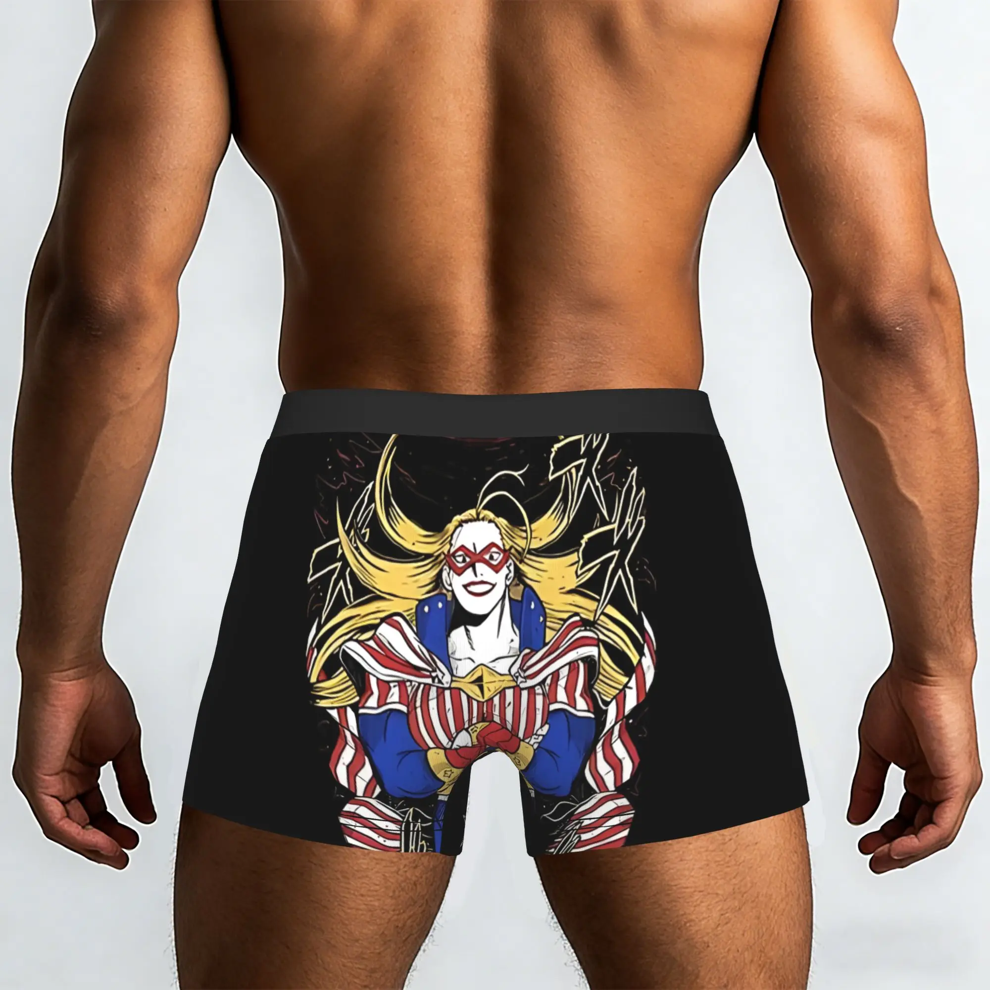 Unbreakable Smile Of True Justice Bandai My Hero Academia Underpants Homme Panties Male Underwear Print Shorts Boxer Briefs