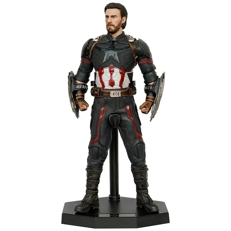 

Marvel Legends Avengers Captain America Anime Action Figures Steve Rogers Desktop Collectible Decoration model Toy gifts