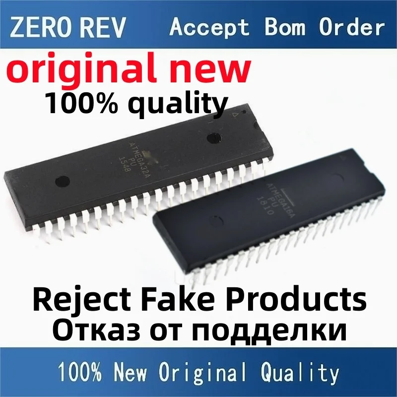 

2-5Pcs 100% New free delivery ATMEGA16A-PU ATMEGA16APU ATMEGA32A-PU ATMEGA32APU DIP40 MCU Brand new original chips ic