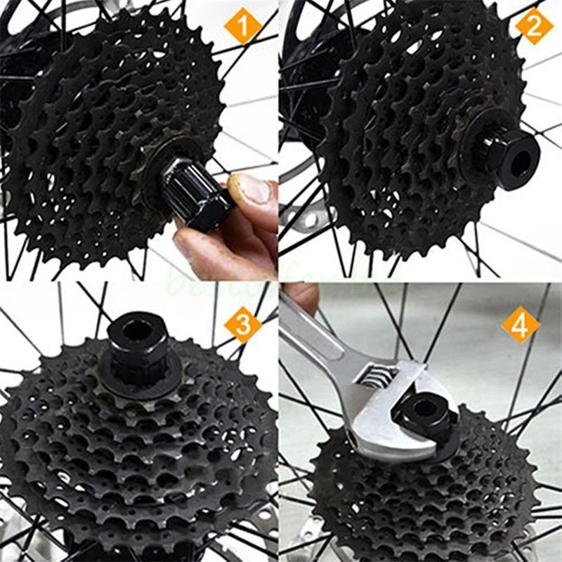 

Bike Freewheel Cog Tool - Black Rear Cassette Remover Essential Bicycle Repair Accessory High Quality