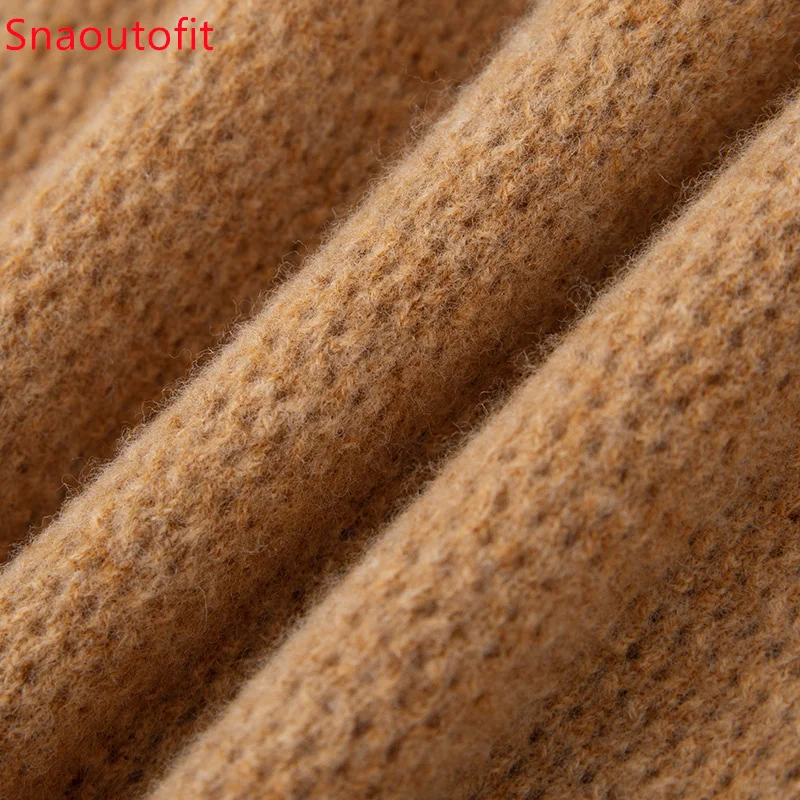 Fashion All-Match Round Neck Knit Sweater 100 Pure Wool Sweater for Women French Style Pullover Show The Beauty of Female Autumn