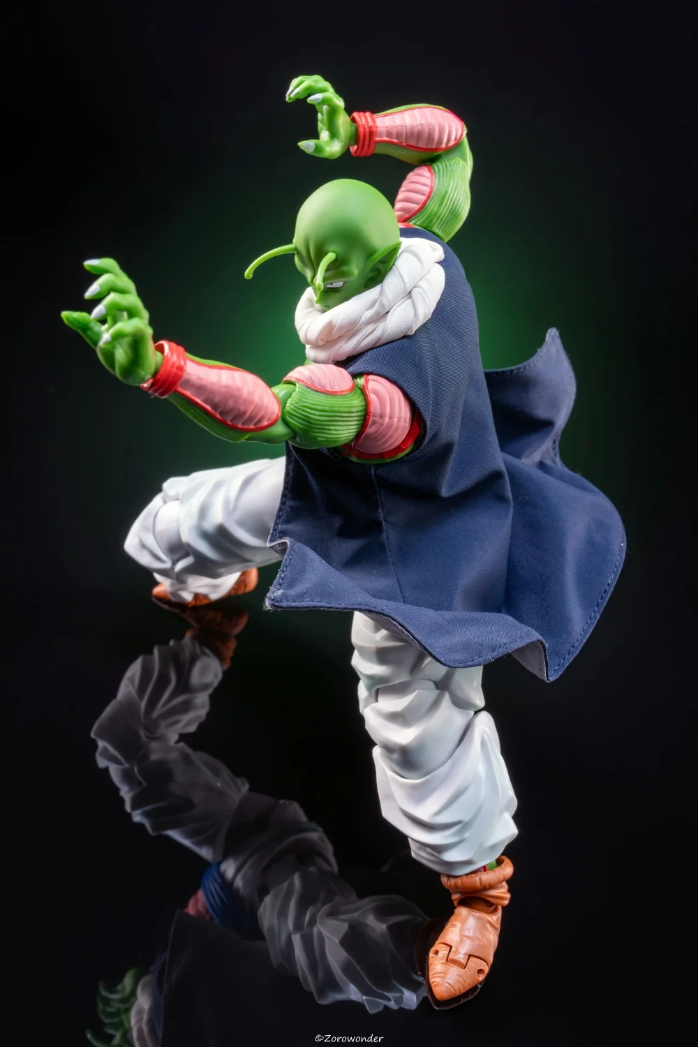 【Only Clothes】SHF 1/12 Japanese Anime Blue Vest Robe with White Scarf Clothes for 6" Action Figure Model view 4