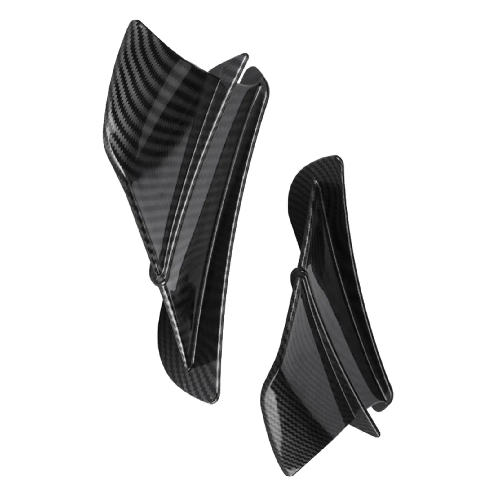 Sleek Carbon Fiber Motorcycle Winglets for Enhanced Aerodynamics