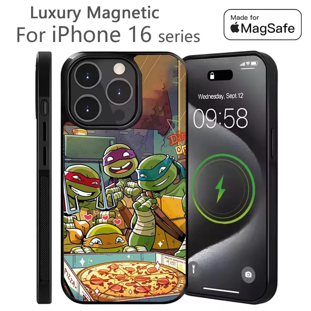 

T-Teenage-Mutant N-Ninja-Turtles Phone Case For iPhone 16,15,14,13,12,11,Plus,Pro,Max Mini Magsafe Magnetic Wireless Charging