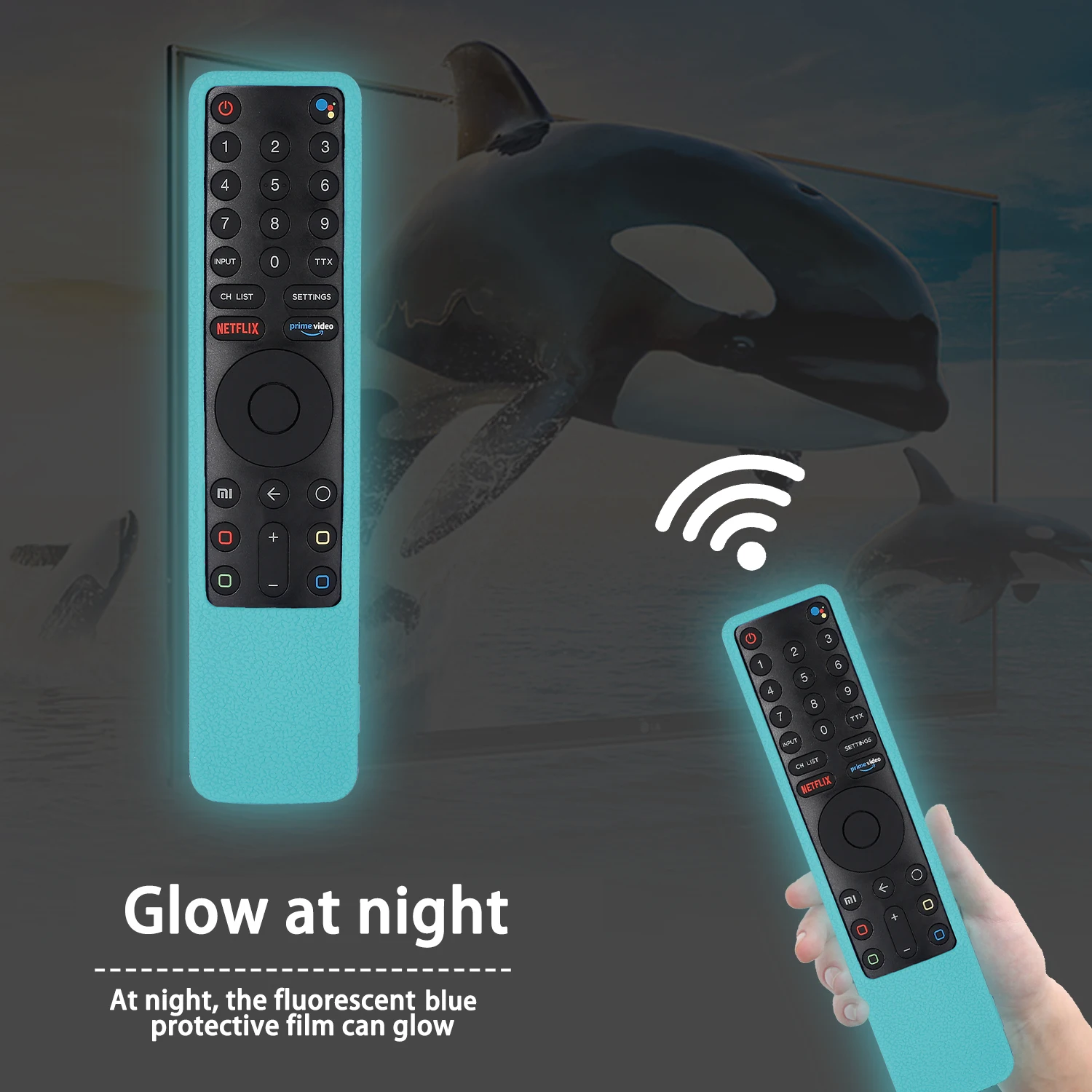 Silicone Case for Xiaomi MI 4S TV XMRM-010 Remote Control Bluetooth-Compatible Smart Cover Silicone Shockproof Remote Controller