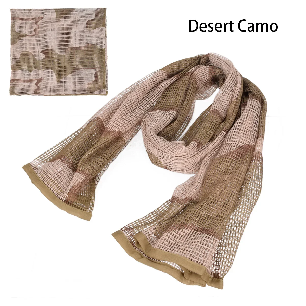 Cotton Scarf Tactical Camouflage Mesh Hidden Camo Scarf for Outdoor Hunting Photography Mask Shotgun Sun Protection Scarve