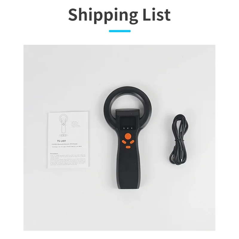 ABZZ-동물 태그 리더 USB 및 BT 애완 동물 마이크로 칩 스캐너 134.2Khz RFID 동물 리더 134.2Khz RFID 동물 리더 마이크로 칩 스캔