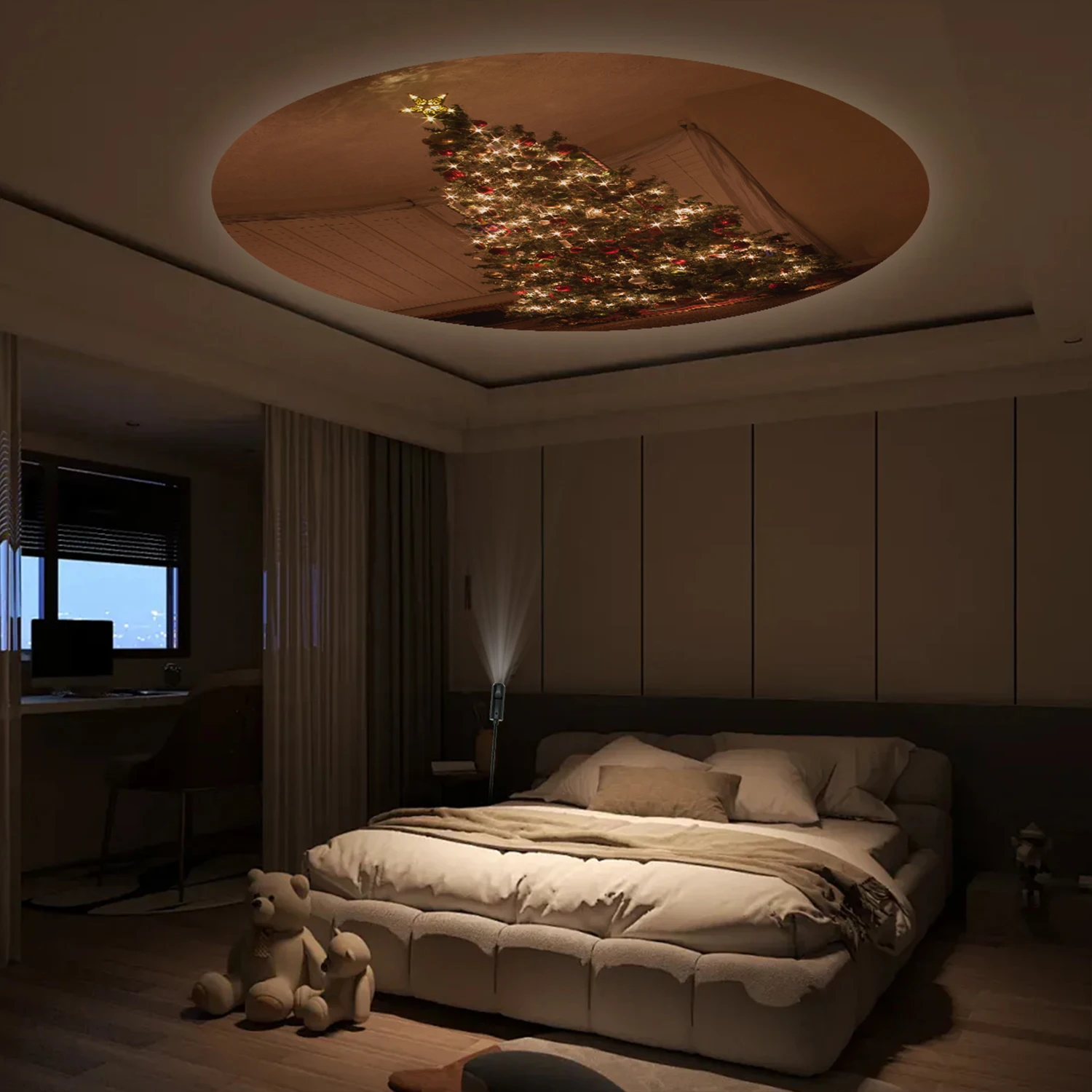 Projektionslicht für den Weihnachtsbaum