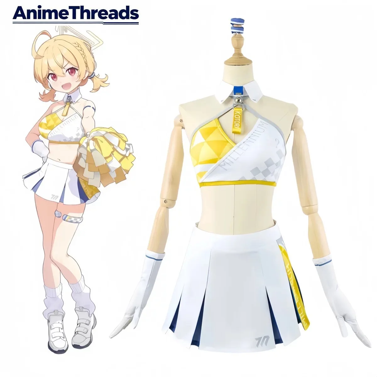 

THREAD Blue Archive Toyomi Kotori Cheerleading uniforms Cosplay Costume Cos Game Anime Party Uniform Hallowen Play Role Clothes