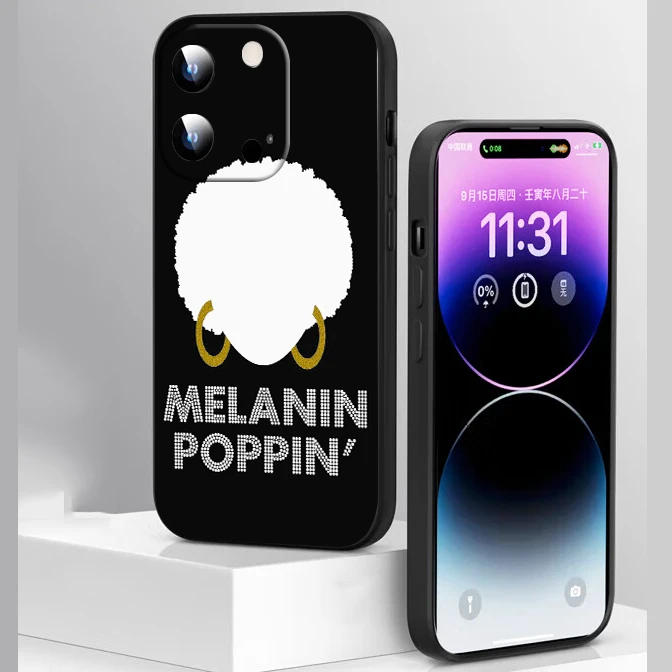 PO5 bunz Melanin Poppin Aba Soft Silicone Case for Moto G 5G G9 G30 G50 G60 G52 E7  Power E32