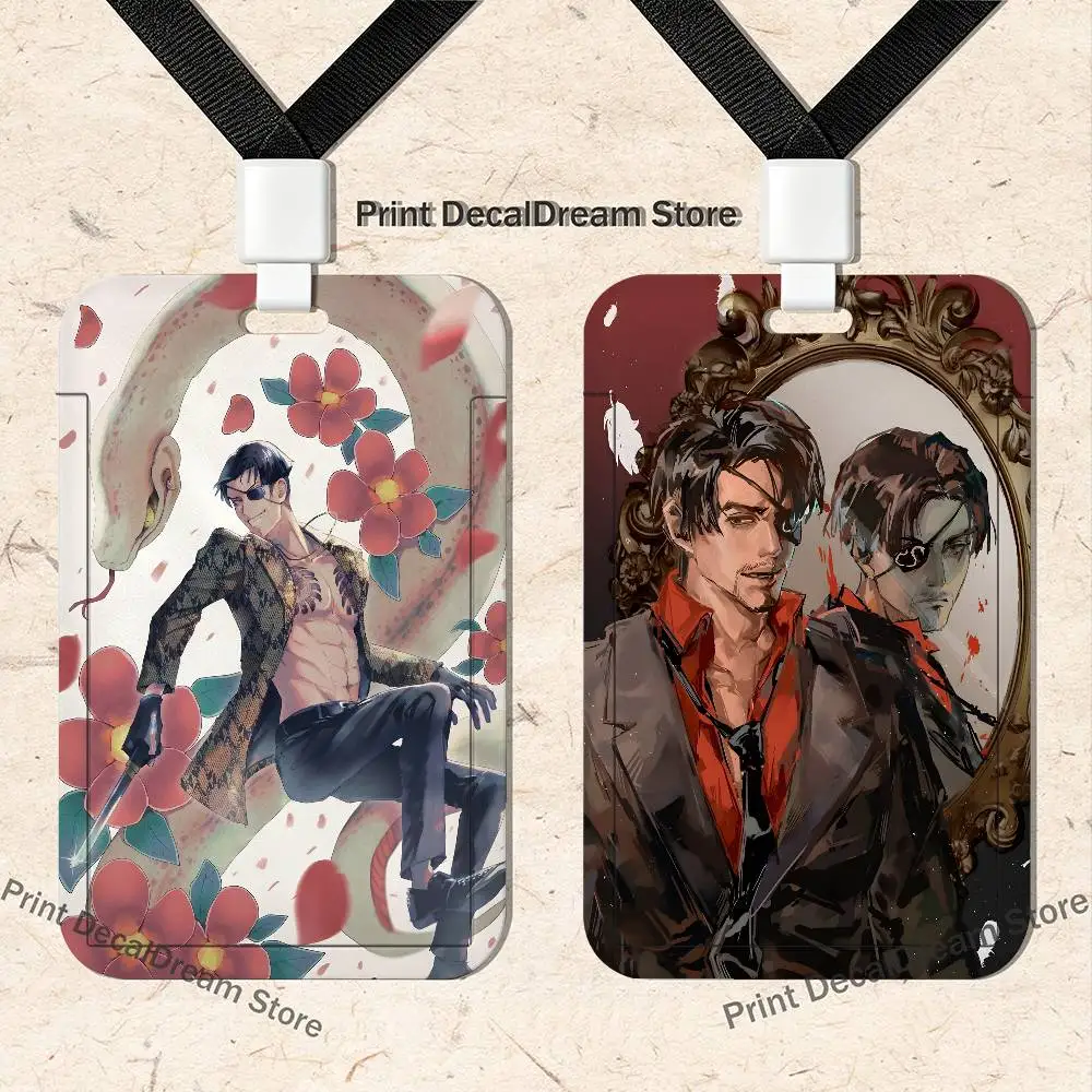 Japanese Game Y-Yakuza K-Kiryu Dragon Bank Credit Card Holder Wallet Bus ID Name Racer Card Holder Business Card Holder