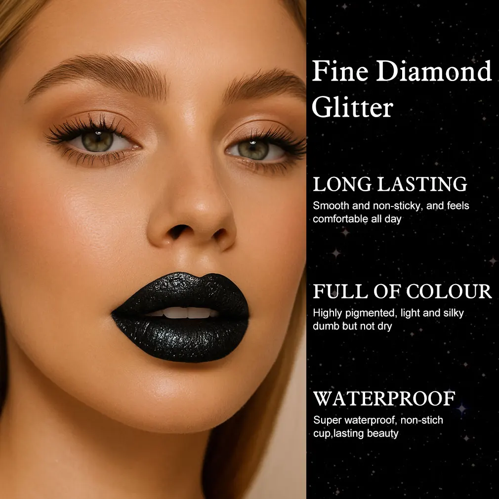 ลิปสติกไดมอนด์ ชิมเมอร์—ลิปบาล์มเนื้อเมทัลลิกสุดตระการตา ไม่เหนียวเหนอะหนะ และติดทนนาน