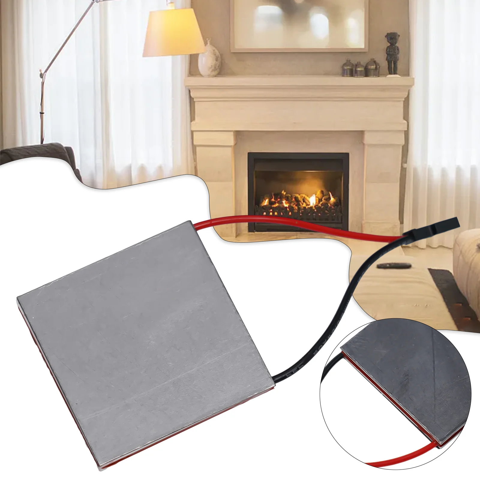 

Fireplace Fan Generation Sheet Semiconductor Silver 40*40mm Light Weight Mall Size Environmentally Friendly Stable