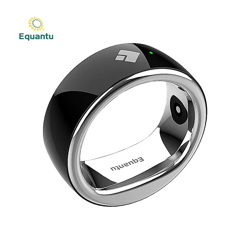 QB708 Smart Stainless Steel Counting Ring Touch Control Counter with APP Real-time Sync Digital Count Ring Jewelry for Men Women