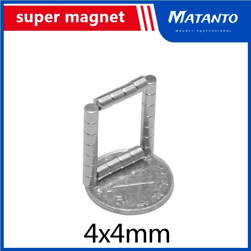 

50-1000pcs 4x4 mm Mini Small Round Magnets N35 Neodymium Magnet Dia 4x4mm Permanent NdFeB Strong Powerful Magnets 4*4