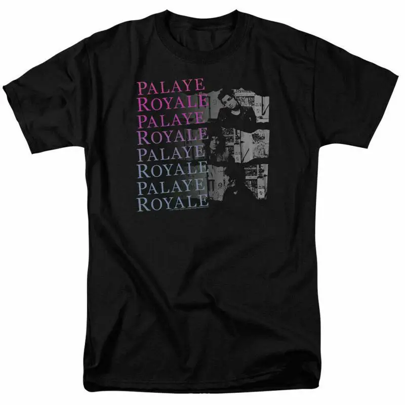 Футболка Palaye Royale Torn, лицензированная музыкальная продукция рок-н-ролльной группы, черная Футболка Palaye Royale Torn, лицензированная музыкальная продукция рок-н-ролльной группы, черная