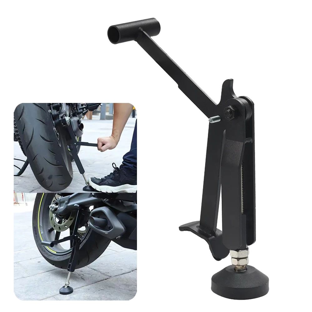 Kit de Support de levage pliable et réglable noir, pour Dirt Bike, cadre de levage Portable, Support universel de roue de moto