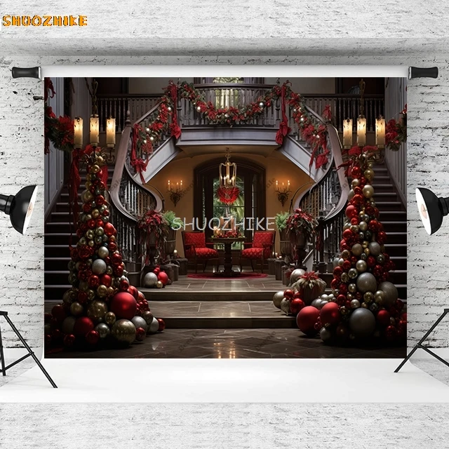 คริสต์มาสภาพฉากหลังXmas Treeของขวัญหิมะฤดูหนาวเด็กครอบครัวภาพพื้นหลังการถ่ายภาพสตูดิโออุปกรณ์