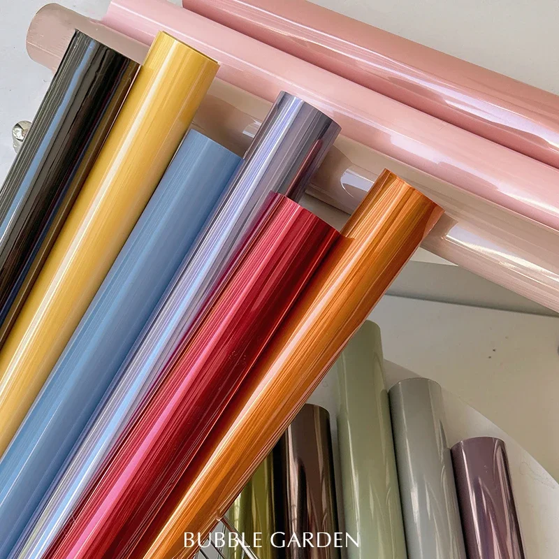 

10 ярдов цветной упаковочный рулон для букета, желейная мембранная бумага, водостойкая полупрозрачная роза, праздничные подарки, упаковка, крафт-бумага