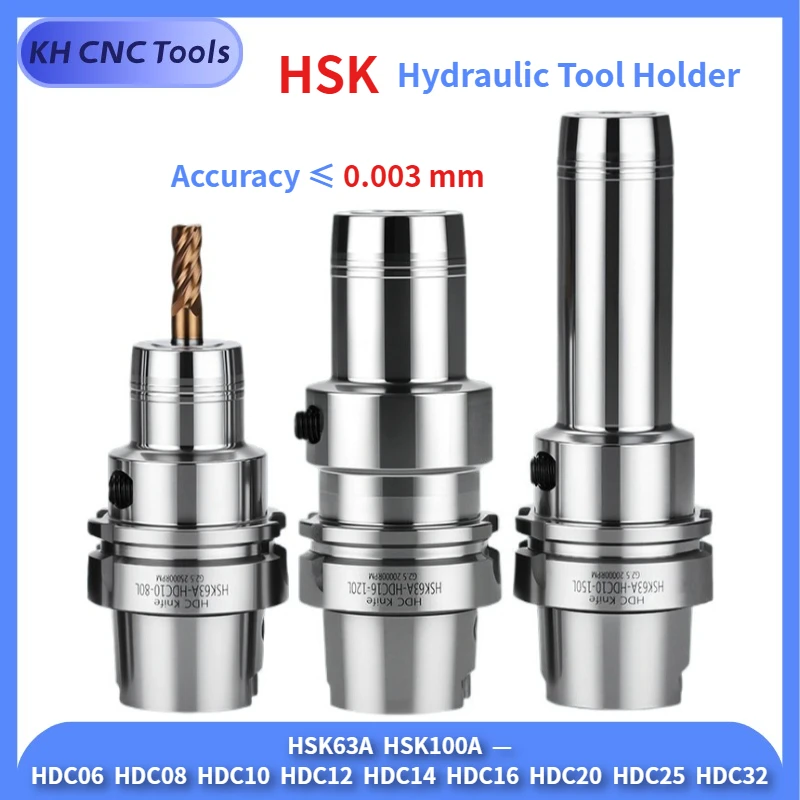 HSK63A HSK100A HDC HYC PHC Hydraulic Tool Holder High-precision Dynamic Balance Hydraulic Bracket Tool Hydraulic Collet Chuck