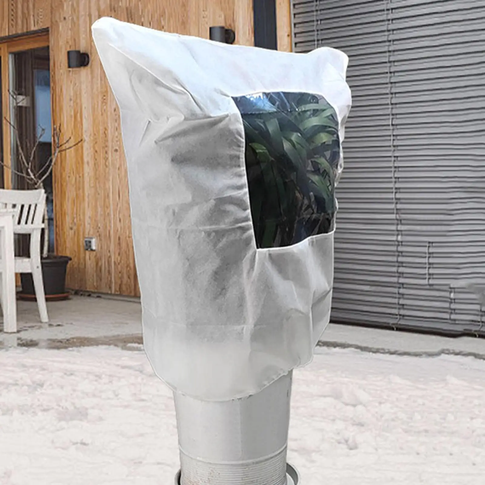 

Чехлы на деревья на зиму, защита от мороза для садовых растений, термозащита для цветов с шнурком для сада, теплицы, приподнятая кровать