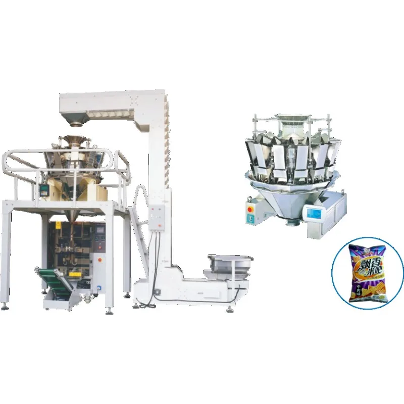 Ten-head combination weighing and packaging machine, fully automatic multi-functional combination weighing