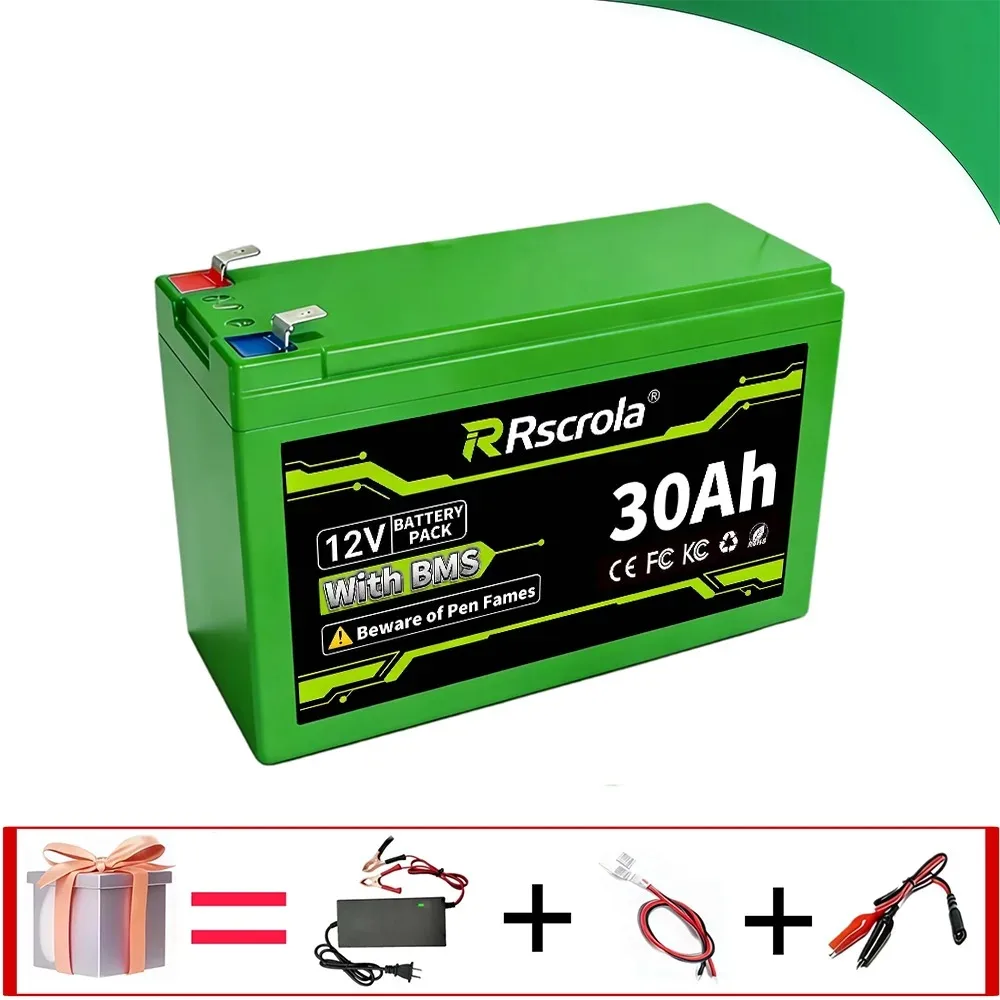 12V Li-ion batterijpakket 50Ah/40Ah/30Ah/20Ah A+ 18650 batterijpakket Langdurig bruikbaar voor spuitapparaat, speelgoedauto voor kinderen, weegschaal, zonne-energie
