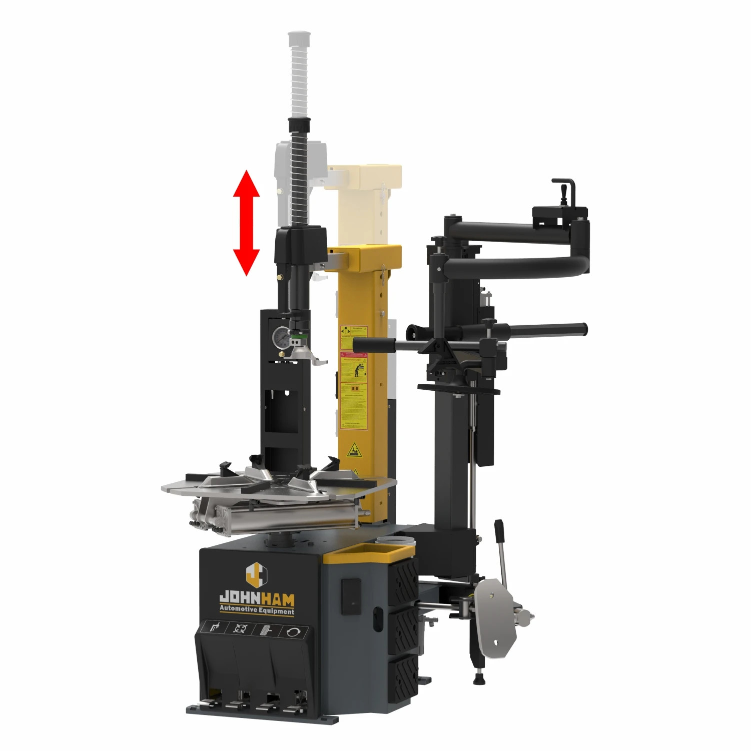 Johnham Automatic Lifting Column Tire Changer And Automatic Car Wheel Balancer With LCD Display JWB680B JTC870 view 2