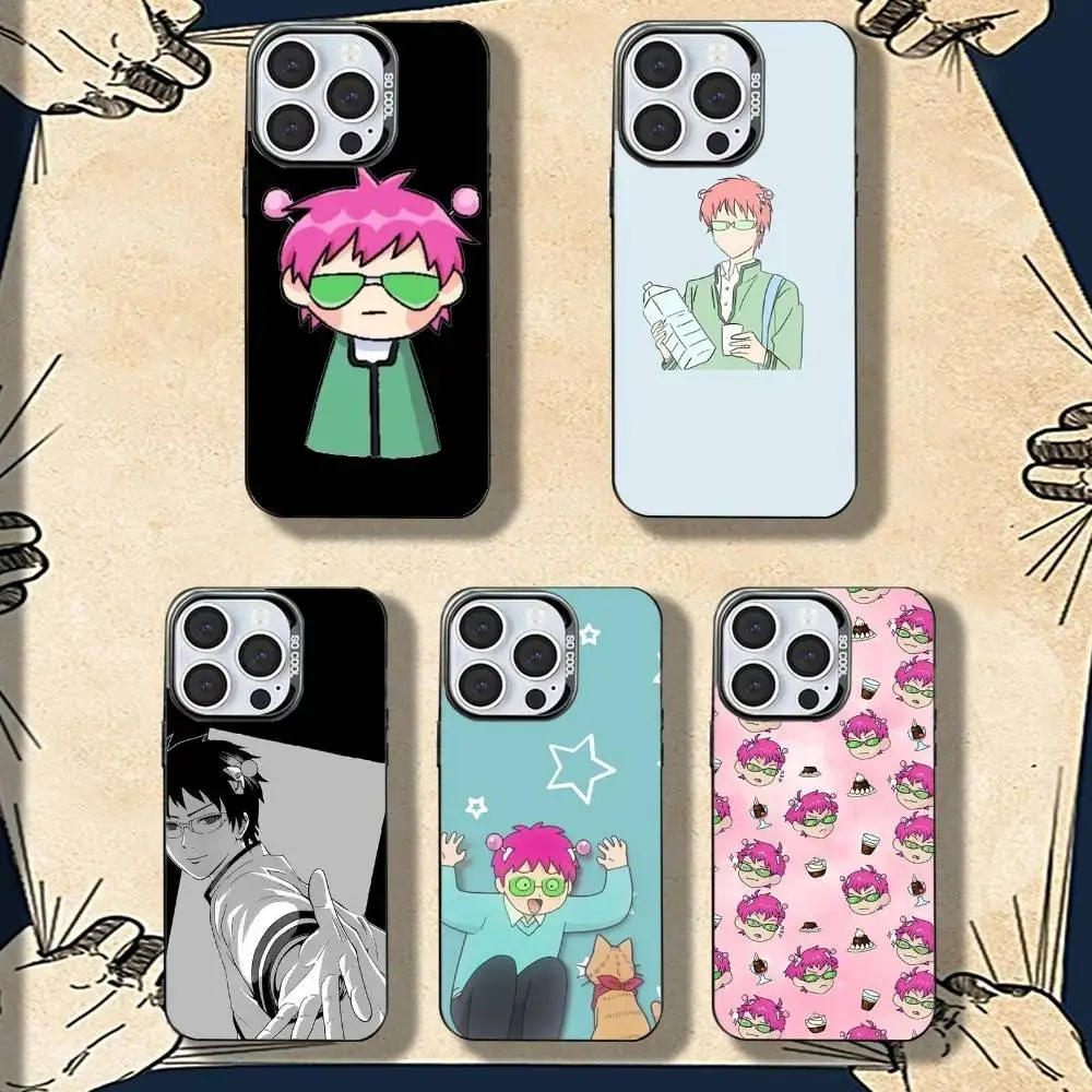 

Cool Anime S-Saikis Phone Case For iPhone 16,15,14,13,12,11,8,7,Pro,Max,Plus,Mini,XS,SE Shockproof Matte Cover