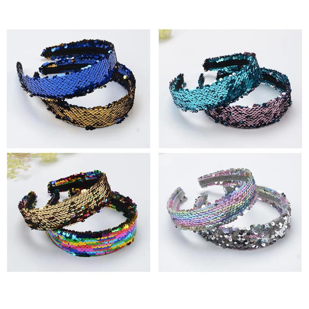 

Girl Sequin Headband Woman Hair Bands Accessories Halloween Headbands for Girls