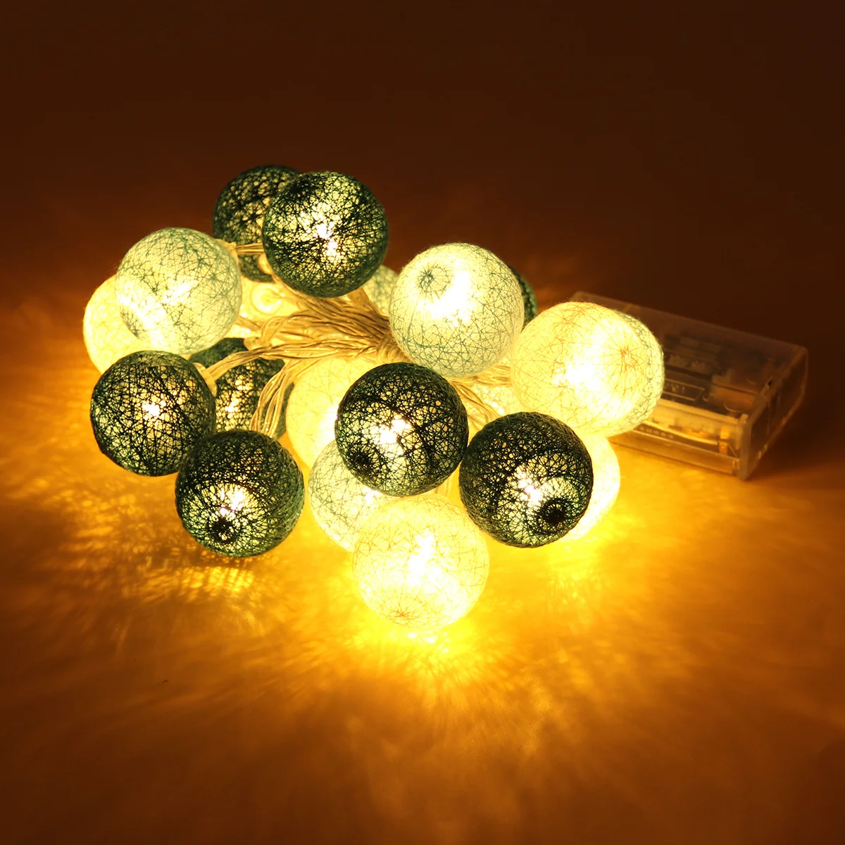 

20Pcs Ball String Lights Yarn Balls Powered Party Garden Patio Bedroom Wedding Decoration Illumination