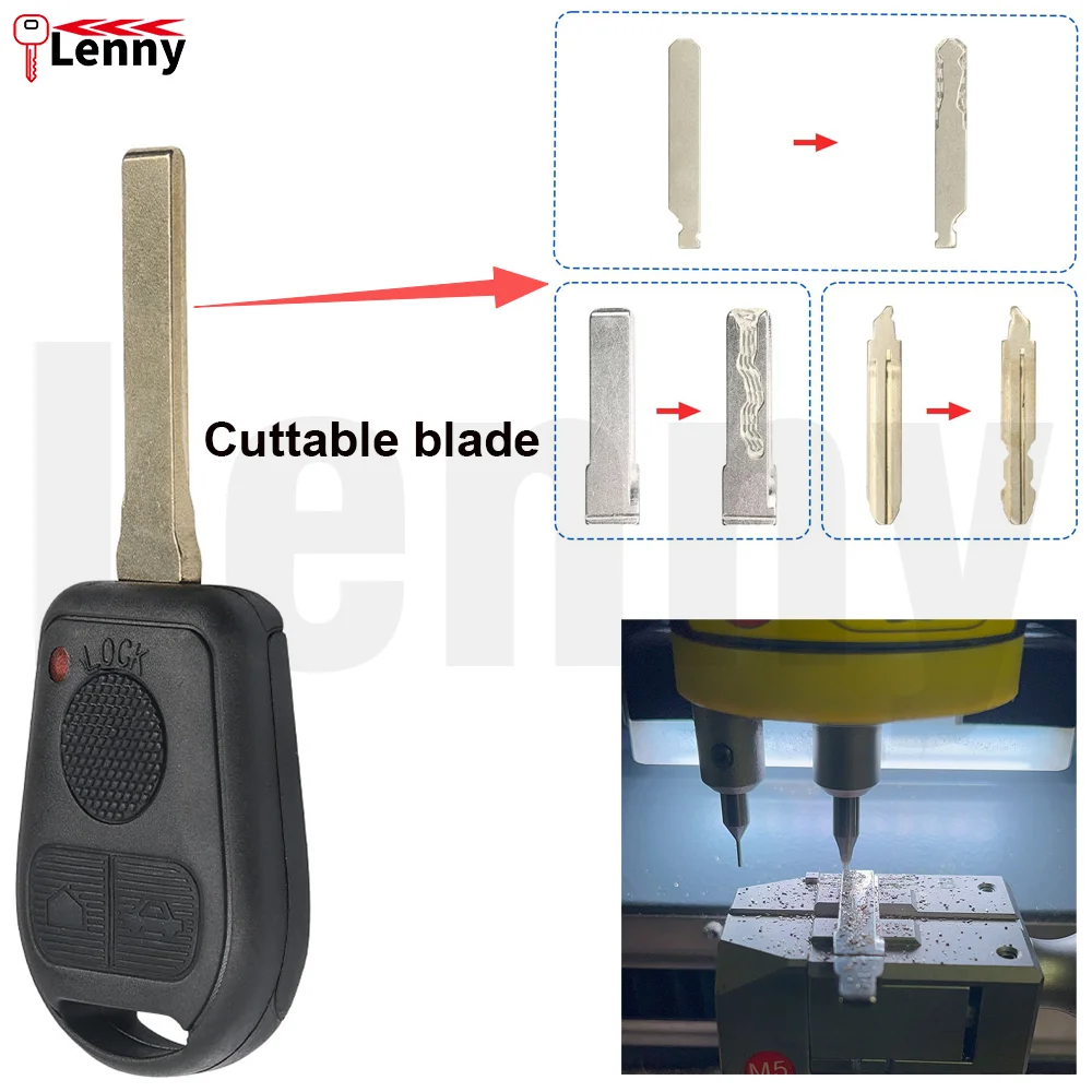 Lenny FCC:LX8FZV 315/433MHz EWS-PCB 7935-44chip Cuttable Blade Car Remote Key for Land Rover L322 VOGUE HSE Key 2002-2008