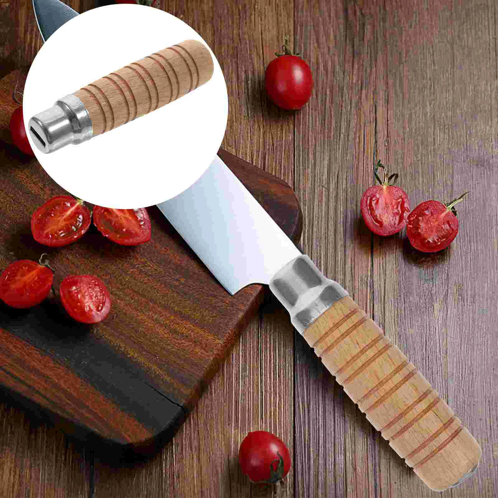 Replacement Grips for Knife Handles Wooden Comfortable Accessories Japanese Chef Nonslip Kitchen Chefs