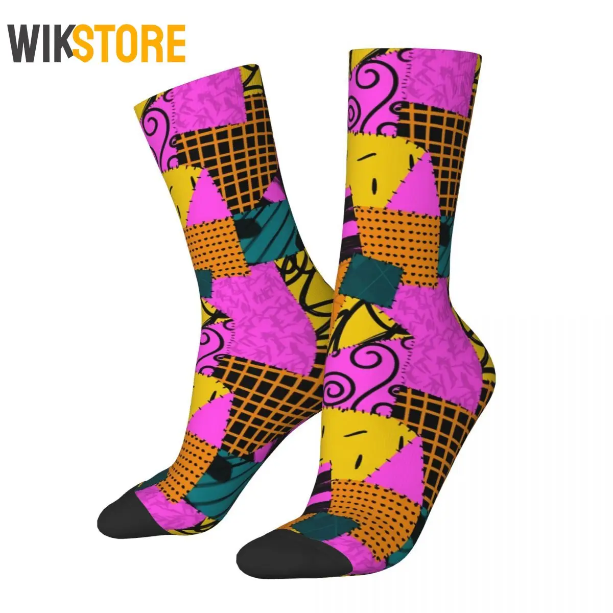 

Funny Crazy Sock for Men Women Male Sallyesque Hip Hop Harajuku Happy Boys Crew Sock Casual Non-Slip Running Sport Socks